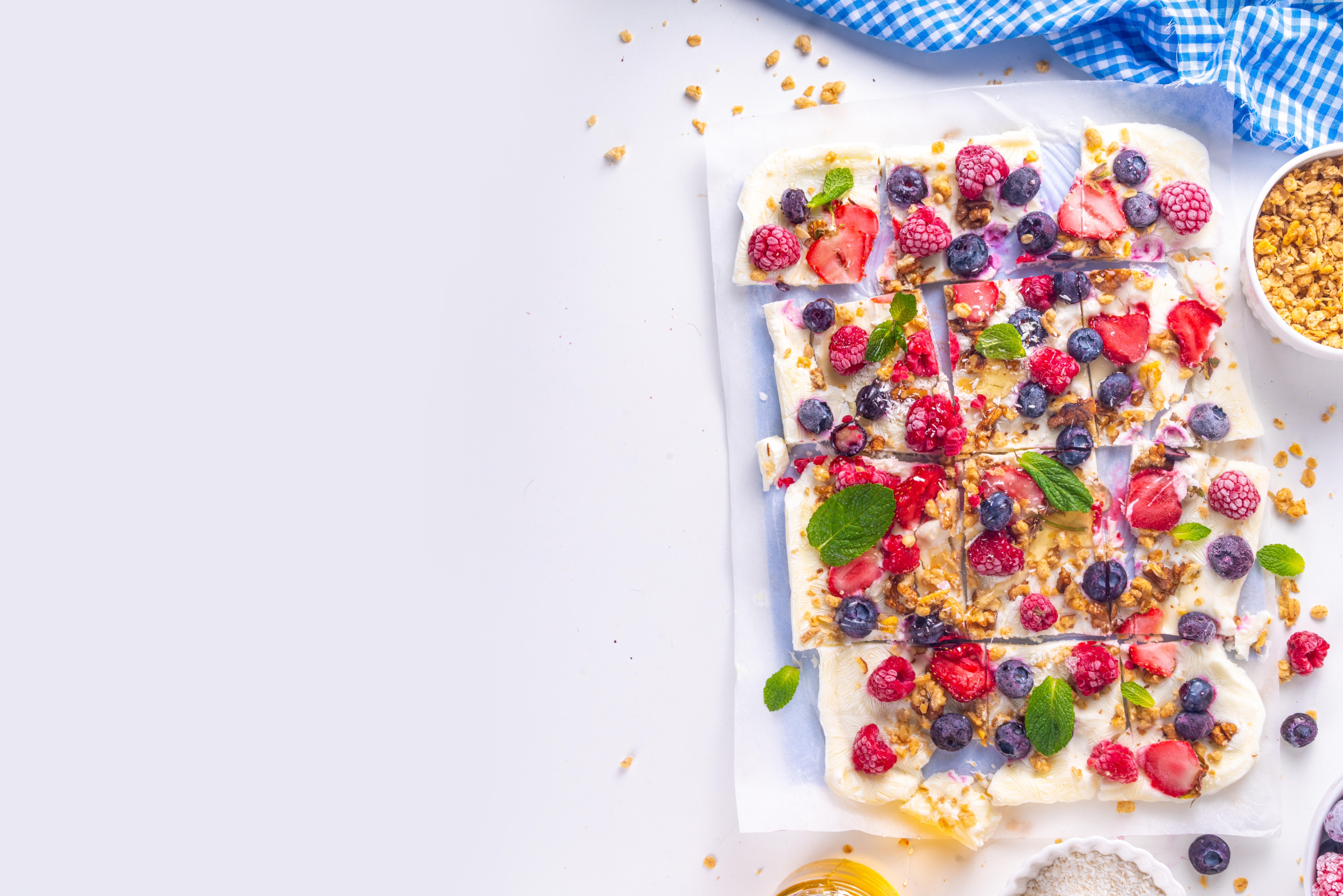 Frozen yoghurtbars met fruit & noten