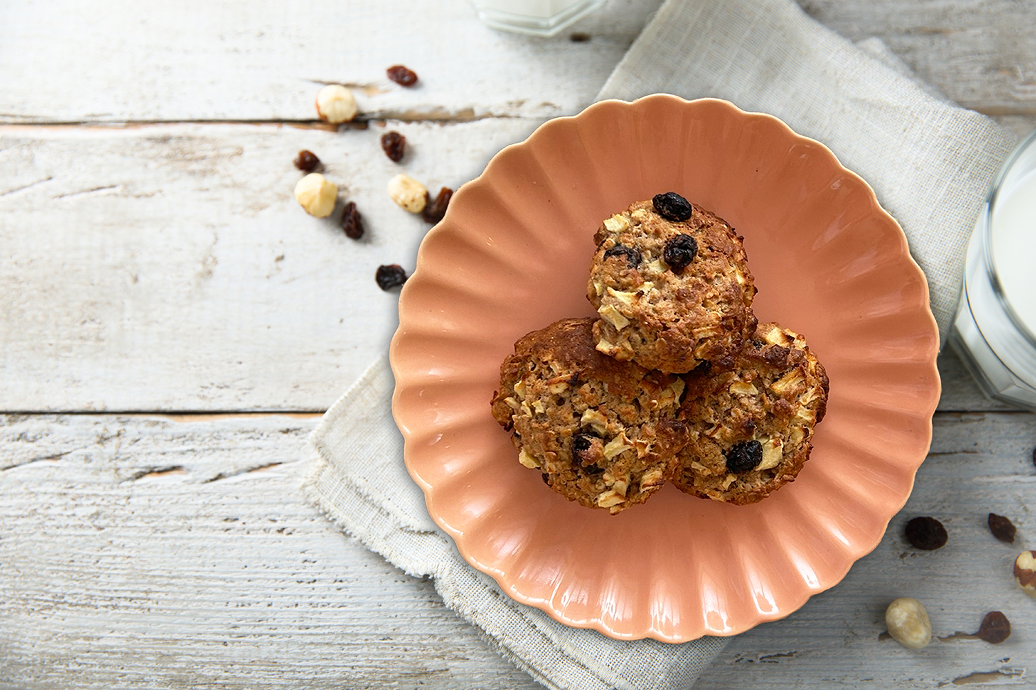 Appel-havermoutkoekjes