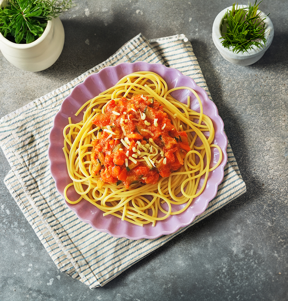 Pasta met verse tomatensaus