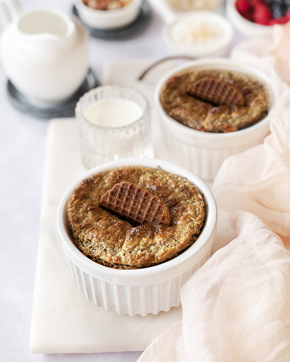 Stroopwafel baked oats 